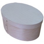 8 inches - high oval box